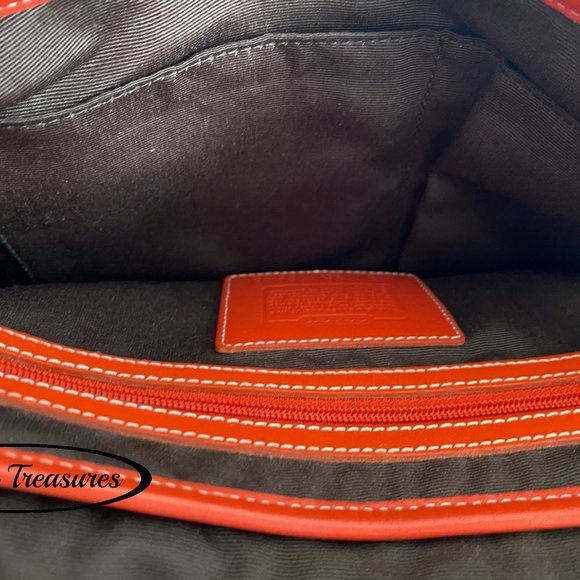 Coach Crossbody with Red Leather Trim - Picture 8 of 11